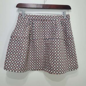 Cache Cache Floral Textured Pink and Cream A-Line Skirt